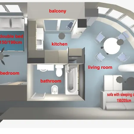 Lägenhet Casa Solecito Soleado De 50m2, 2 Habitaciones, Cerca Del Mar *